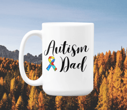 Autism Dad Custom Name Mug - Autism Awareness