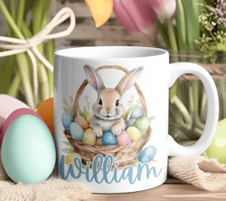 Custom Easter Mug, Custom Kids Easter Gift, Easter Coffee Mug, Easter Hot Cocoa and Tea Mug