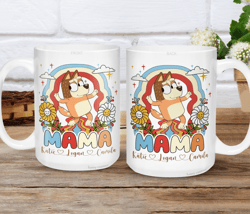 Bluey Mothers Day Gifts For Mom, Bluey Best Mom Mug, Best Mama Gift, Custom Bluey Mom Mug, Mom Life, Mothers Day Mug