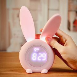 creative rabbit ear alarm clock