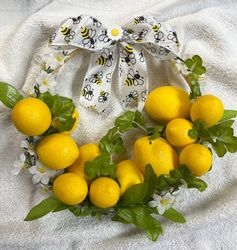 Lemons Wreath wall hanging