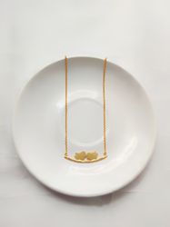 18 kt gold plated handmade bird Charm Pendant Necklace