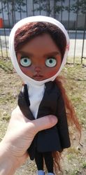 blythe custom afro doll