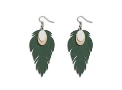 Digital Item, Feather Earring Template SVG