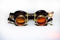 Steampunk goggles "Fiery"