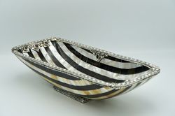 Sterling Silver Plate With Mother of Pearls