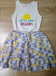 beach cotton knitted skirt