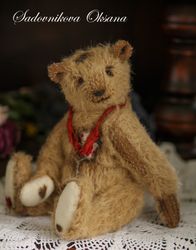 Handmade Artist Collectible Teddy Bear OOAK Vintage Stuffed bears animal toys bear plushinnes toy decor baby shower toy