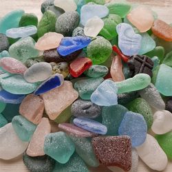 mix colors sea glass rare beach combed glass - japanseaglas