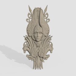 3D Model STL CNC Router file 3dprintable Valkyrie panel