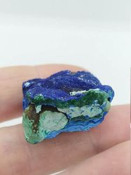 Malachite kidney, Azurite crystal, malachite with azurite, malachite crystal