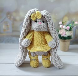 toy bunny,toys for kids girls,knitted Bunny,1st dolls,bunny plush toy,girls toys