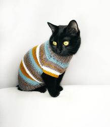 Cat apparel Cats sweaters Knitted clothes for pets jumper for cats dog sweater Autumn cat sweater Knitwear for cat