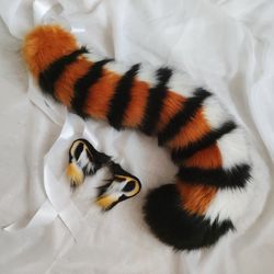 Realistic Tiger Ears and Tail