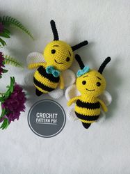 Pattern crochet bee toy
