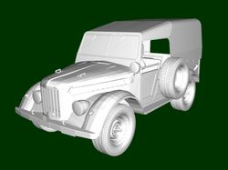 Beauty 1 3d Model Car STL 3D printing GAZ-69