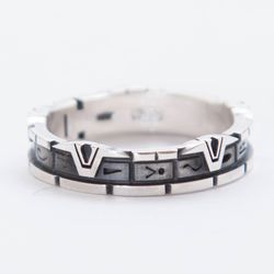 Whole length pattern StarGate silver ring