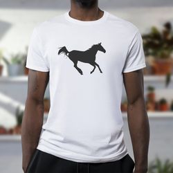 Silhouette images galloping horse. SVG file