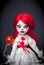 OOAK Monster High Pennywise clown doll by Yumi Camui