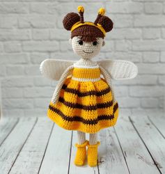 bee doll,bee toy,baby toy bee,doll toy,bee baby toy,handmade doll,soft doll