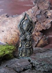 Mother Earth Goddess Gaia Wiccan Pagan statue Nature witch doll Wiccan figurine Idol fertility Amulet Altar doll gift
