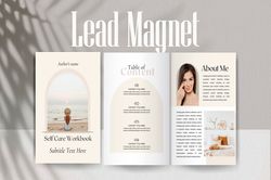 Ebook Template Canva, Ebook Lead Magnet, Ebook Creator, Canva Coaching Lead Magnet Templates
