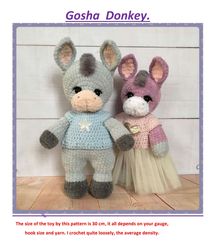 Crochet pattern donkeys