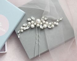 Bridal Hair Piece / Wedding Hair Pin Pearl / Bridal Hair Accessory for Bride / Pearl hair piece bridal / Wedding hair