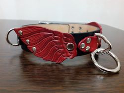 Leather bdsm collar for submissive. Custom sub collar for women