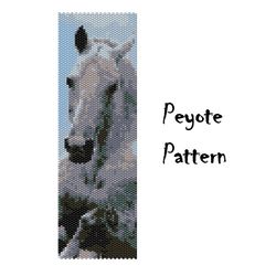 Horse Peyote Bead Pattern Bracelet, Seed Bead Patterns, Beading Pattern PDF