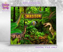 Dinoparty custom backdrop, Dinosaur birthday party, wild birthday party, prehistoric baby shower