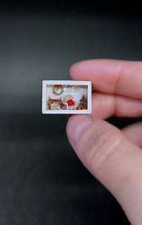 Micro room box, Christmas micro box, Micro Christmas box, Micro Dollhouse, Micro Diorama