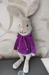 crochet plush bunny toy