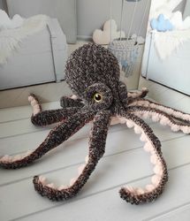 crochet octopus toy, kawaii octopus