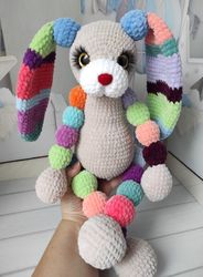 bunny plush toy, developing bunny for children