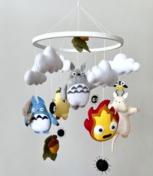 Anime crib mobile Baby mobile Nursery decor
