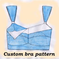 Nursing bra pattern, Custom bra pattern, Nicole, Nursing bra sewing pattern, Sewing pattern for nursing mom