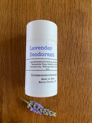 Lavender Deodorant in compostable packaging