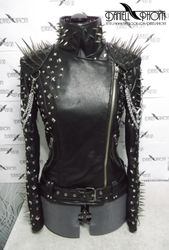 Extreme studded leather jacket