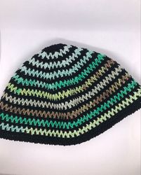 Crochet cotton hat for men
