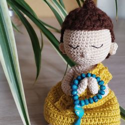 Little Buddha Baby Monk PDF Crochet Doll Pattern