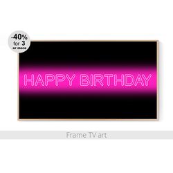 Frame TV Art Birthday, Samsung Frame TV Art Happy Birthday, Frame TV art Birthday Party, Frame TV art download 4K | 072