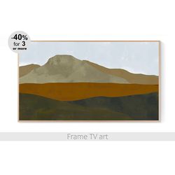 Frame TV Art Digital Download 4K, Samsung Frame TV Art Abstract Landscape, Boho Mountain Art for Frame TV | 083