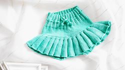 PDF KNITTING PATTERN: Bloomers for Baby / Kid / Bloomers with Skirt / Underpants / Shorts / Pants / Diaper Cover / 4 Siz