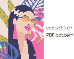 Pop Art cross stitch Cute cross stitch Contempory Modern cross stitch Xstitch tutorial Instant download /1/