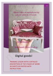 Teaching lesson. Sofa for dolls PDF. digital product