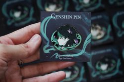 FREE SHIPPING Xiao Genshin Impact inspired hard enamel pin