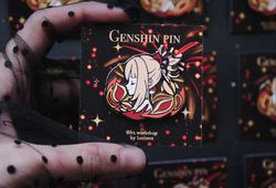 FREE SHIPPING Yoimiya Genshin Impact inspired hard enamel pin