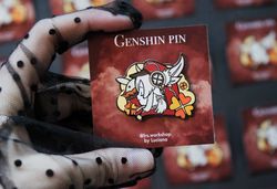 FREE SHIPPING Klee Genshin Impact inspired hard enamel pin