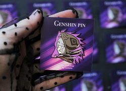 FREE SHIPPING Razor Genshin Impact inspired hard enamel pin
